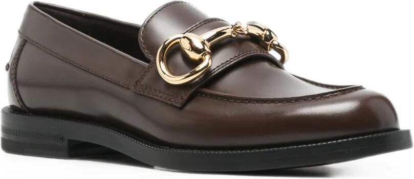 Gucci Horsebit leren loafers Bruin - Foto 3