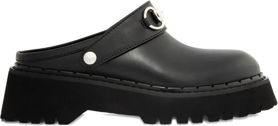 Gucci Horsebit muiltjes met plateauzool Zwart