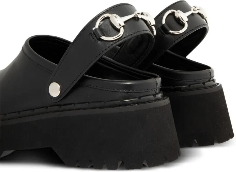 Gucci Horsebit muiltjes met plateauzool Zwart - Foto 3