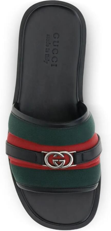Gucci Interlocking G sandalen met Web-streep Zwart - Foto 2