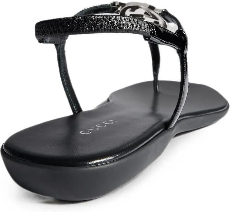 Gucci Interlocking G sandalen Zwart - Foto 4