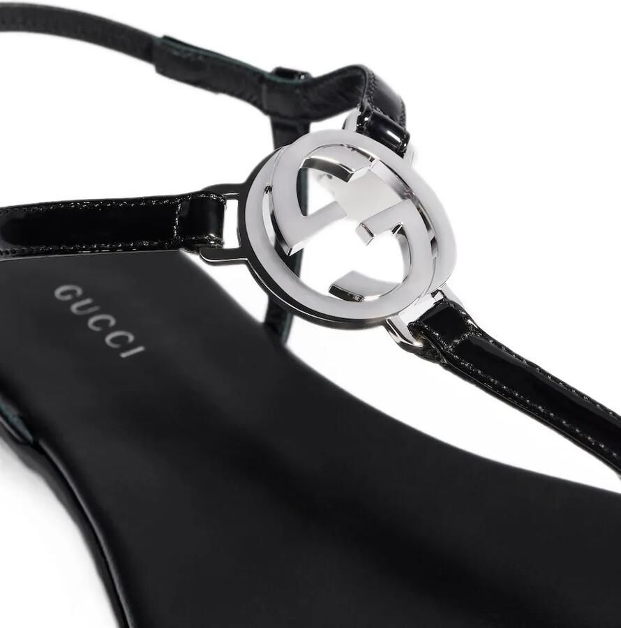 Gucci Interlocking G sandalen Zwart - Foto 2