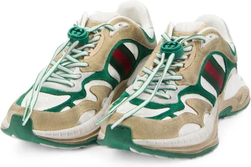 Gucci Interlocking G sneakers met Web-streep Beige - Foto 3