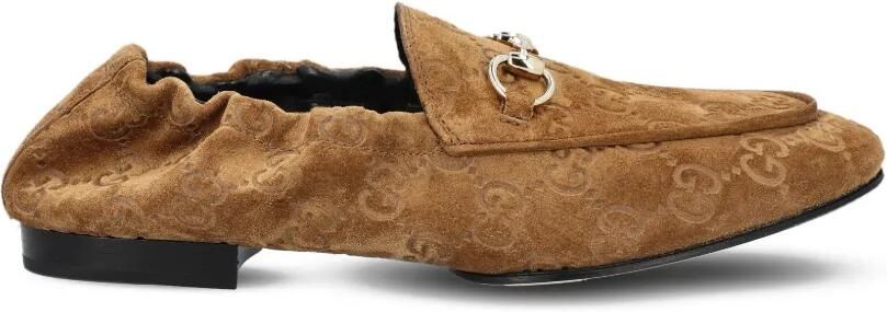 Gucci Jordaan Horsebit loafers Bruin