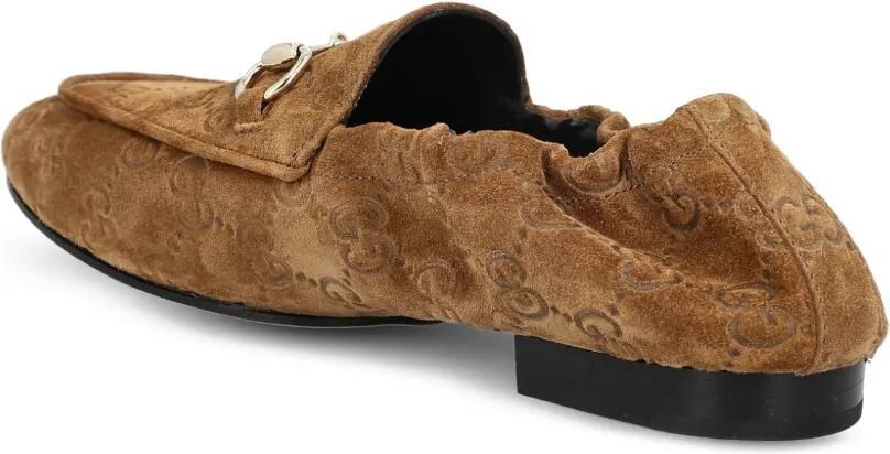 Gucci Jordaan Horsebit loafers Bruin - Foto 3