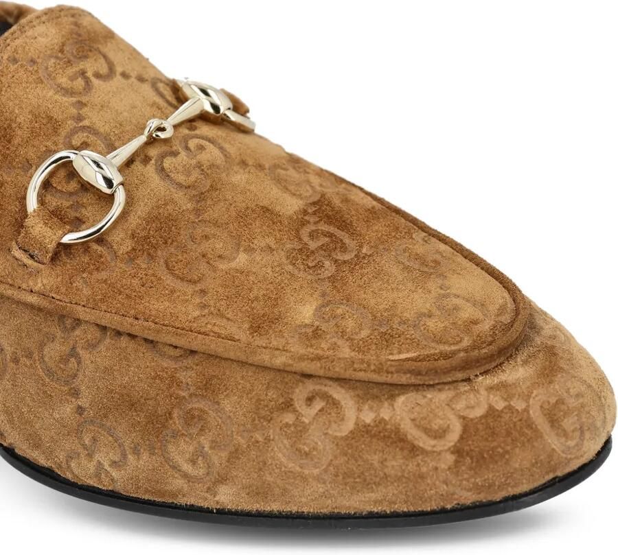 Gucci Jordaan Horsebit loafers Bruin - Foto 2