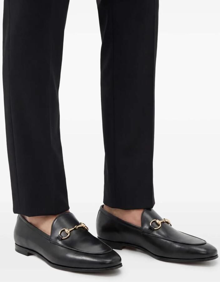 Gucci Jordaan leren loafers Zwart - Foto 2