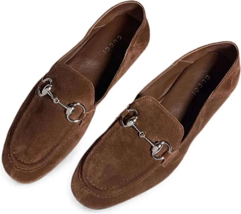 Gucci Jordaan zachte loafers Bruin - Foto 3