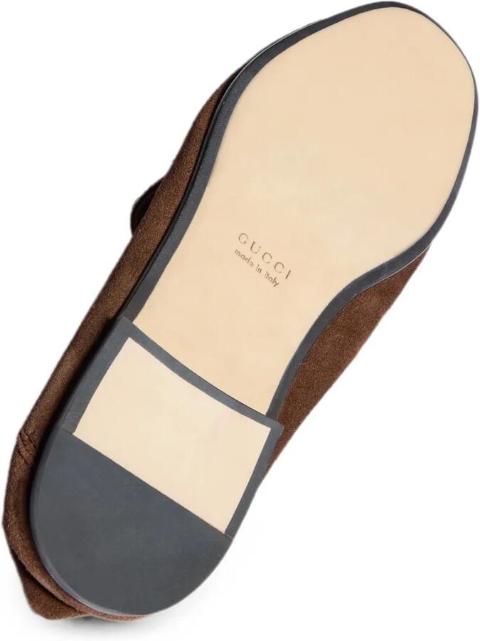 Gucci Jordaan zachte loafers Bruin - Foto 2