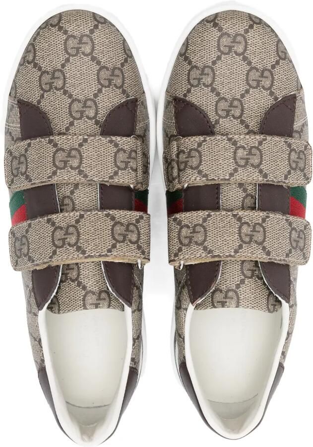 Gucci Kids Ace sneakers met GG-patroon Beige - Foto 2