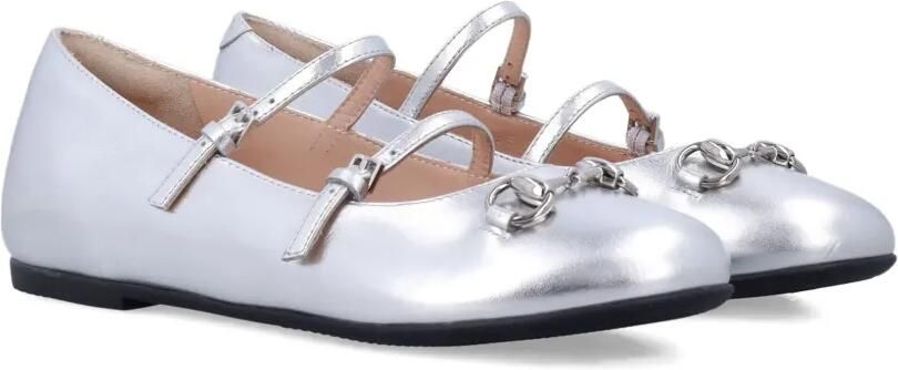 Gucci Kids Ballerina's met gespbandjes Grijs