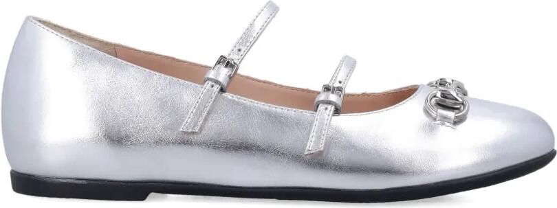 Gucci Kids Ballerina's met gespbandjes Grijs - Foto 4