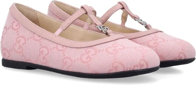 Gucci Kids Ballerina's met GG-logo Roze