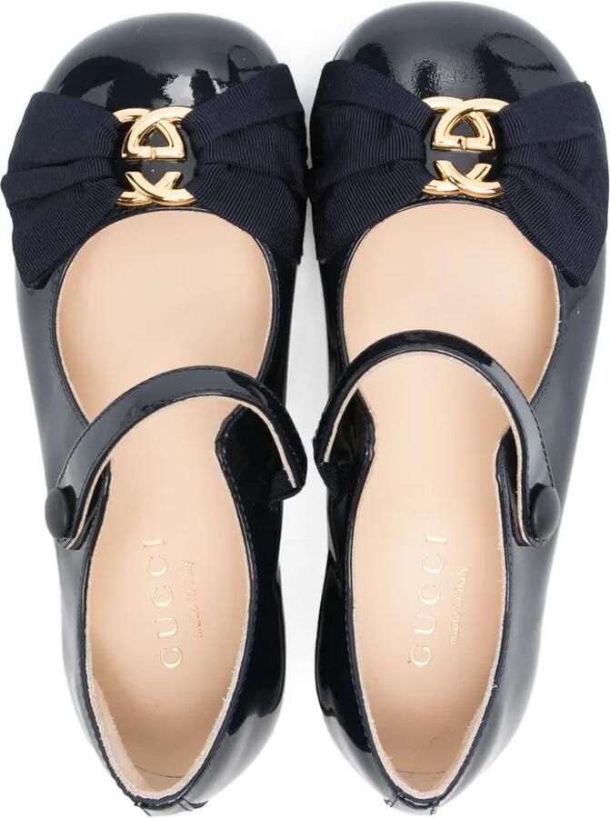 Gucci Kids Ballerina's met GG-logoplakkaat Blauw - Foto 2
