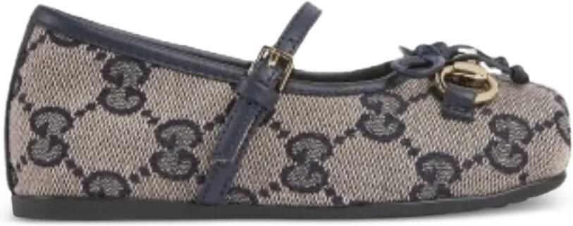 Gucci Kids Ballerina's met logopatroon Beige