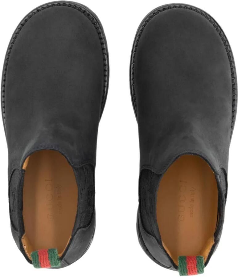Gucci Kids Chelsea boots met Web-streep Zwart - Foto 2