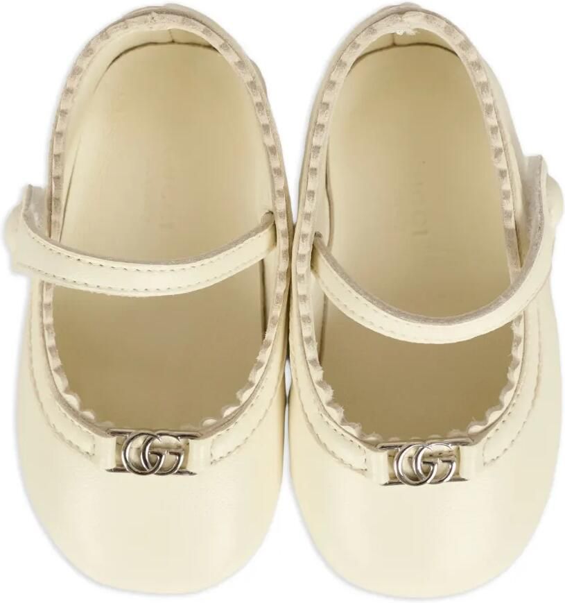 Gucci Kids Gewelfde ballerina's met logo Wit - Foto 2