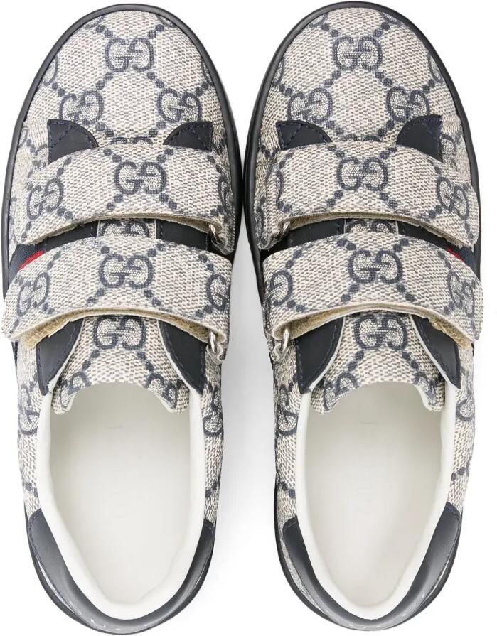 Gucci Kids GG Supreme canvas sneakers Beige - Foto 2