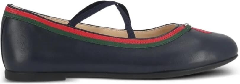 Gucci Kids Interlocking G ballerina's Blauw