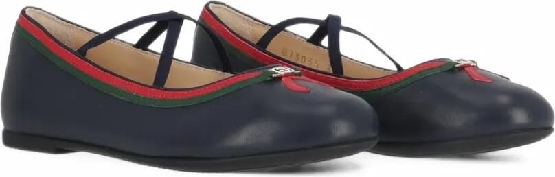 Gucci Kids Interlocking G ballerina's Blauw