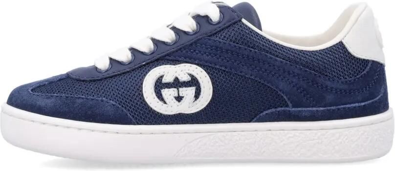 Gucci Kids Interlocking G sneakers Blauw - Foto 4