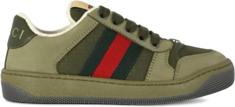 Gucci Kids Leren sneakers Groen - Foto 5