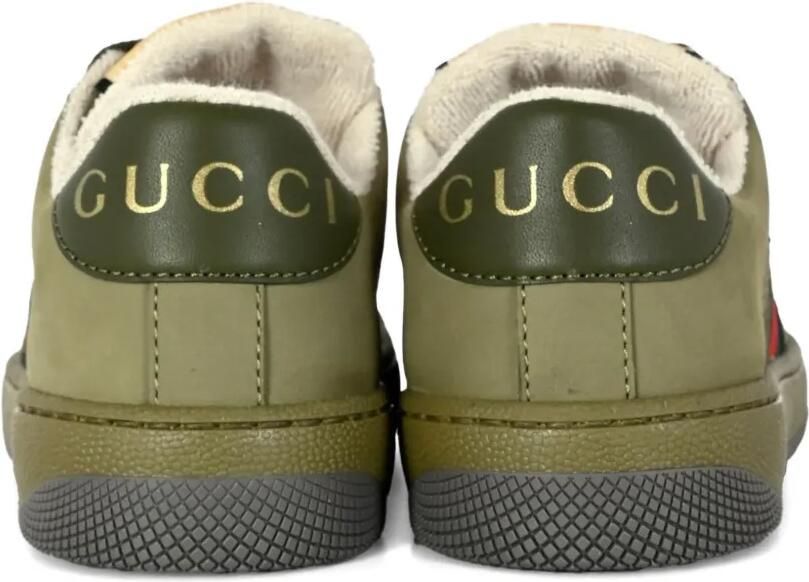 Gucci Kids Leren sneakers Groen - Foto 3