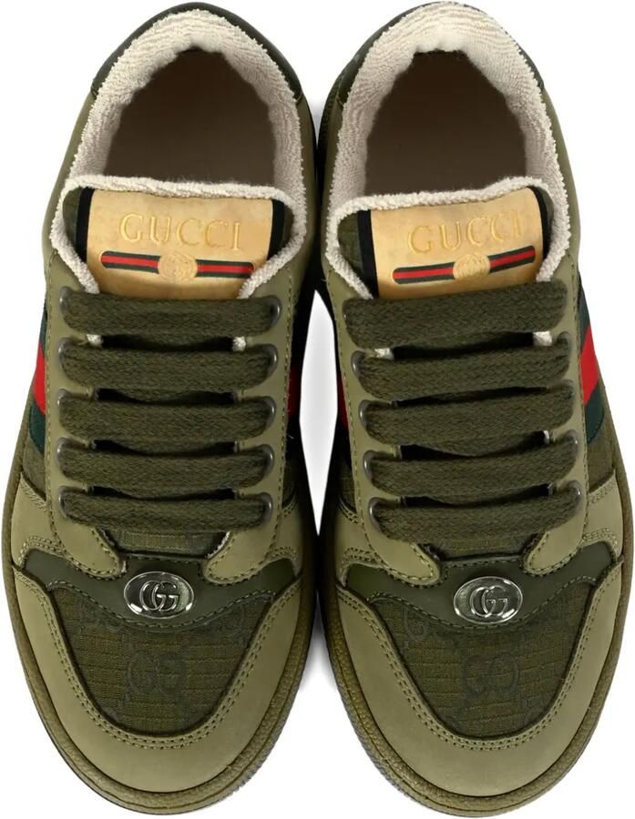 Gucci Kids Leren sneakers Groen - Foto 2