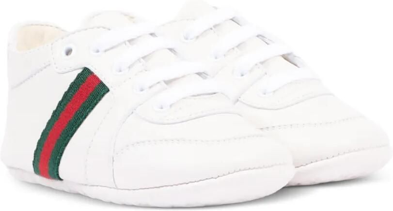 Gucci Kids Leren sneakers Wit