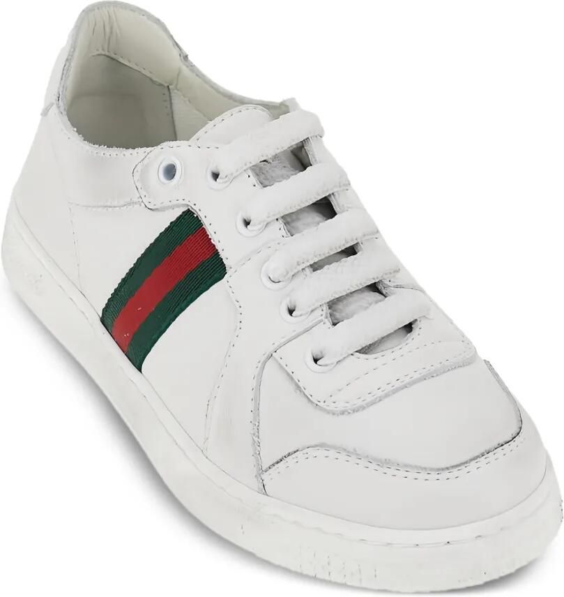Gucci Kids Leren sneakers Wit