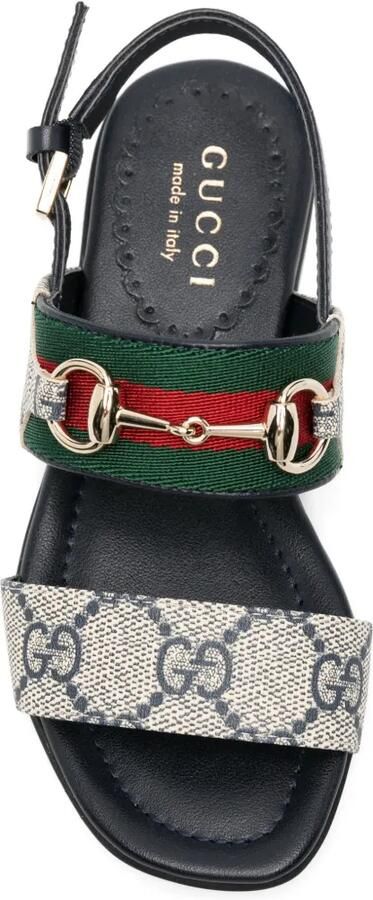 Gucci Kids Sandalen met horsebit bandje Beige - Foto 3