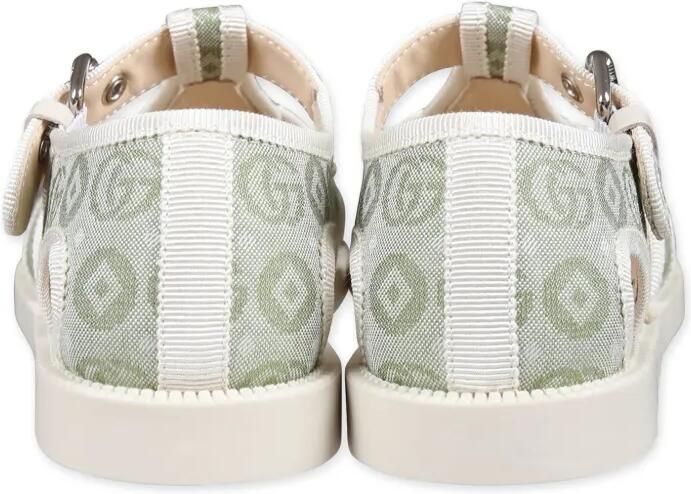 Gucci Kids Sandalen met jacquard met horsebit Groen - Foto 3
