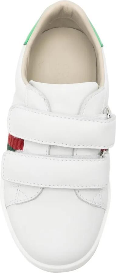 Gucci Kids Web-stripe touch-strap sneakers Wit - Foto 2