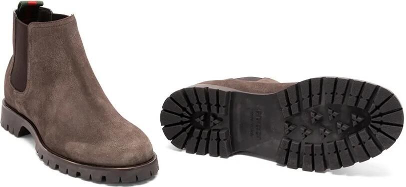 Gucci Laarzen met chunky zool en Web-streep Bruin - Foto 4