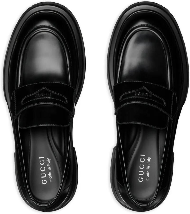 Gucci Leren loafers Zwart - Foto 2