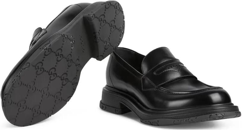Gucci Leren loafers Zwart - Foto 3