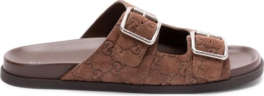 Gucci Leren muiltjes Bruin
