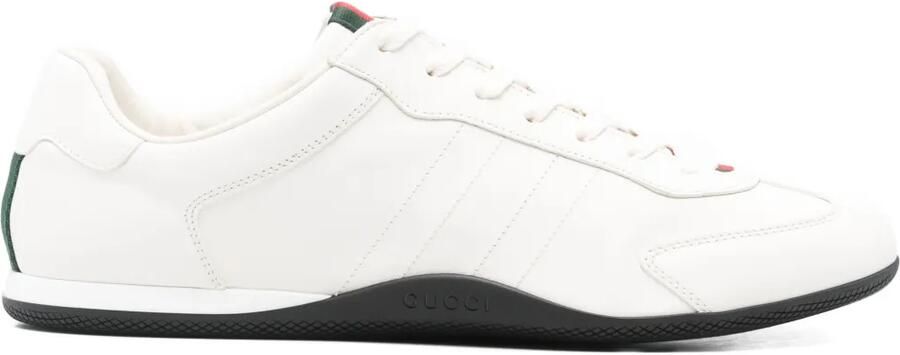 Gucci Leren sneakers met Web-detail Beige