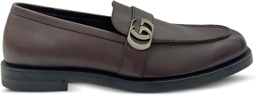 Gucci Loafers met Double G Bruin - Foto 3