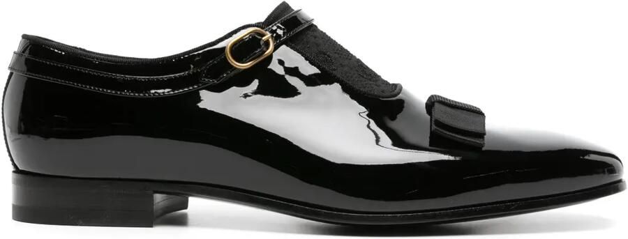 Gucci Loafers met gelakte afwerking en GG-vlak Zwart
