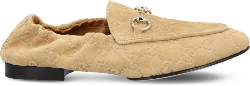 Gucci Loafers met GG-patroon Beige