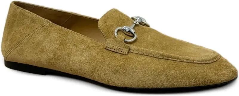 Gucci Loafers met Horsebit Beige