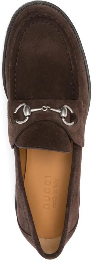 Gucci Loafers met horsebit detail Bruin - Foto 4