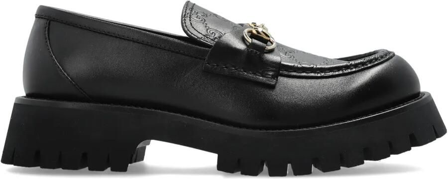 Gucci Loafers met horsebit detail Zwart