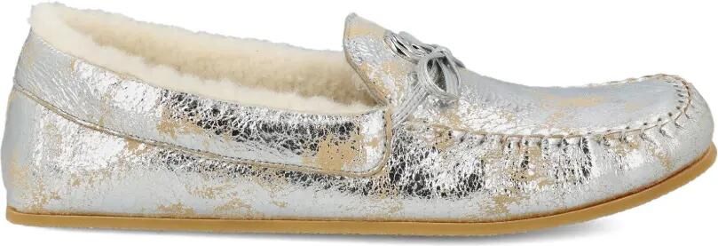 Gucci Loafers met logoplakkaat Zilver
