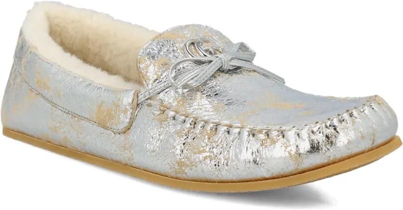 Gucci Loafers met logoplakkaat Zilver - Foto 3