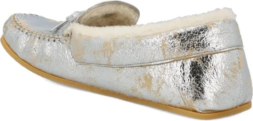 Gucci Loafers met logoplakkaat Zilver - Foto 4