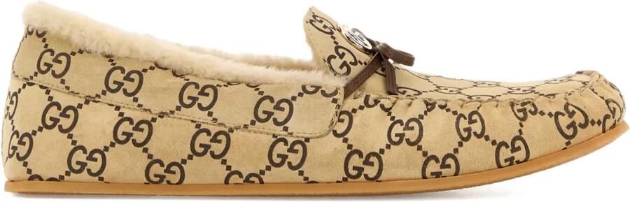 Gucci Loafers met strikdetail Beige
