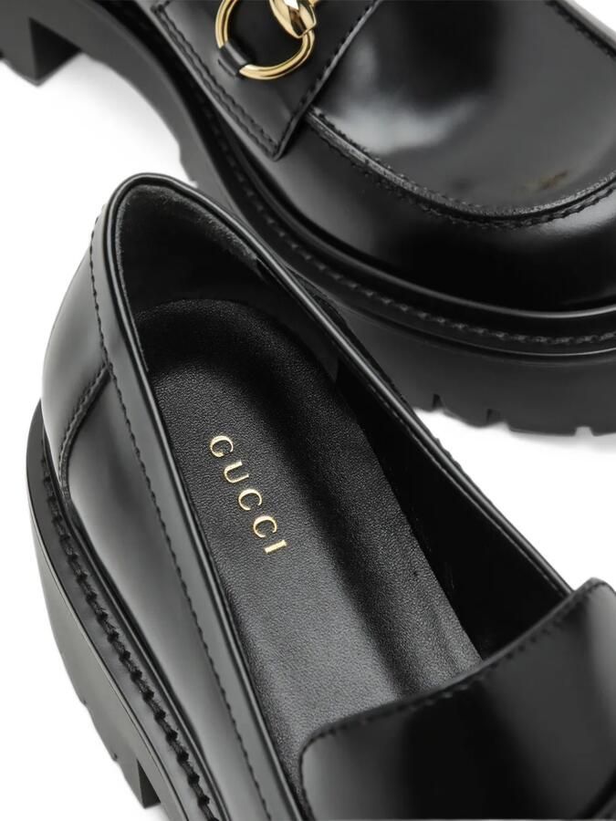 Gucci loafers with Horsebit and lug sole Zwart - Foto 2