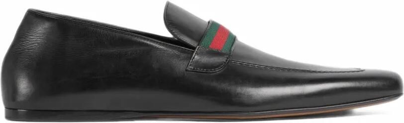 Gucci loafers with Web Zwart